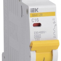 Автоматический выключатель IEK ВА 47-29 1п С 16А