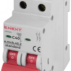 Автоматический выключатель e.mcb.stand.45.2.C40 2п 40А С