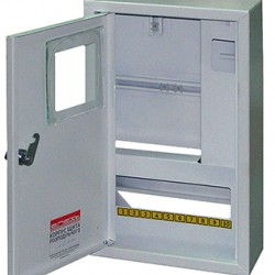 Шкаф распределительный e.mbox.stand.n.f1.10.z.e металлический, под 1-ф. электронный счетчик, 10 мод., навесной, с замком