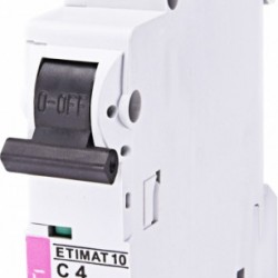 Автоматический выключатель ETIMAT 10 1p C 4A