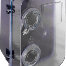 Шкаф пластиковый e.mbox.stand.plastic.n.f3 под трехфазный счетчик, навесной с комплектом метизов