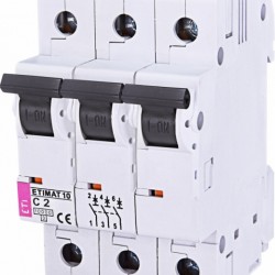 Автоматический выключатель ETIMAT 10 3p C 2А