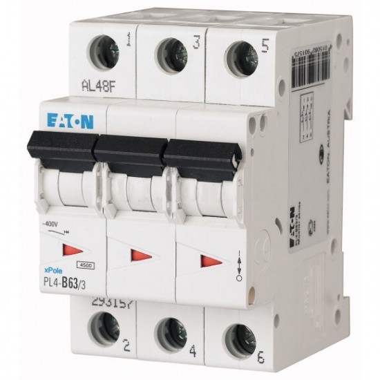 Автоматический выключатель Eaton (Moeller) PL4-C40/3 (293164)