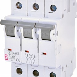 Автоматический выключатель ETIMAT 6 3p С 32А (6kA) 
