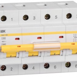 Автоматический выключатель IEK ВА 47-100 4п D 100А 