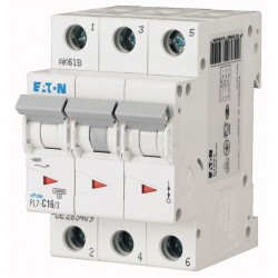 Автоматический выключатель Eaton (Moeller) PL7-C16/3 (263409)
