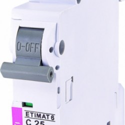 Авт. вимикач ETIMAT 6 1p C 25А (6kA) 2141518
