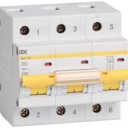 Автоматический выключатель IEK ВА 47-100 3п D 100А