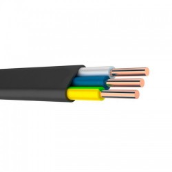 Силовой кабель медный ВВГ-Пнг 3х1,5 ЗЗЦМ ГОСТ (плоский)