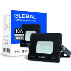 Прожектор светодиодный GLOBAL 10W 6000K (1-GBL-02-LFL-1060)