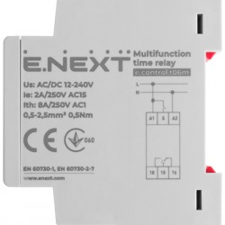 Реле времени многофункциональное e.control.t06m