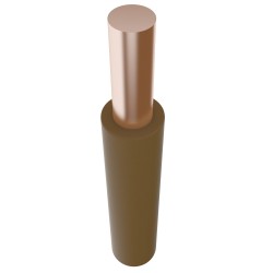 Провод монтажный монолитный ПВ-1х1,5 коричневый (Тумен)