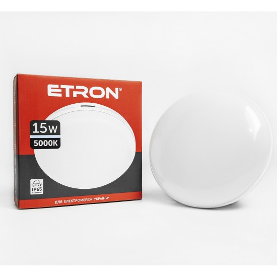 Светильник светодиодный ETRON Communal 1-EСP-504-C 15W 5000К (круг)
