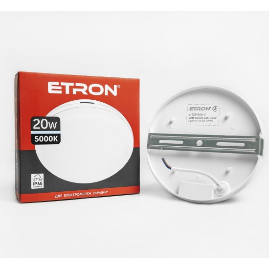Светильник светодиодный ETRON Communal 1-EСP-506-C 20W 5000К (круг)