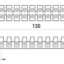 Клеммная колодка делимая, 12 групп e.tc.stand.12.10, 10 А