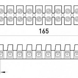 Клеммная колодка делимая, 12 групп e.tc.stand.12.16, 30 А